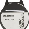 Satinbånd - B 3 MM - Hvid - 15 M