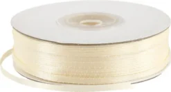 Satinbånd - B 3 MM - Råhvid - 100 M