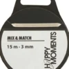Satinbånd - B 3 MM - Råhvid - 15 M