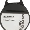 Satinbånd - B 3 MM - Sort - 15 M