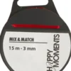 Satinbånd - B 3 MM - Vinrød - 15 M