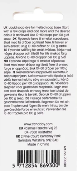 Sæbefarve - Grøn - 10 ML