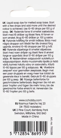 Sæbefarve - Olivenbrun - 10 ML