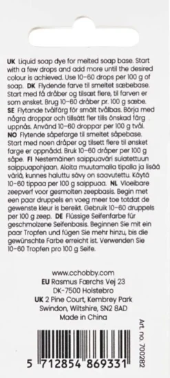 Sæbefarve - Pink - 10 ML