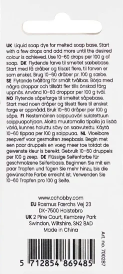 Sæbefarve - Sort - 10 ML