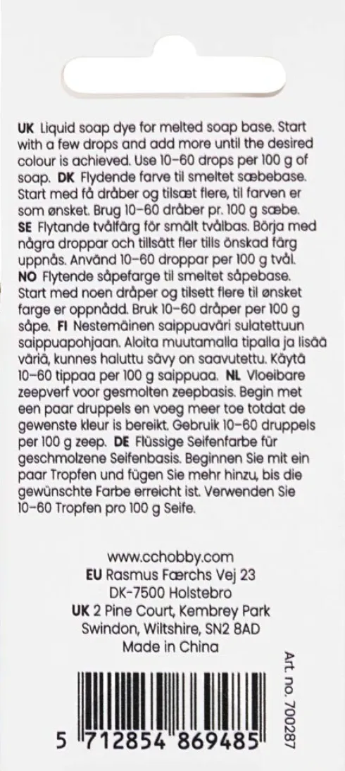 Sæbefarve - Sort - 10 ML