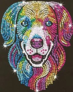 Sequin Art - Hund - 25 X 34 CM