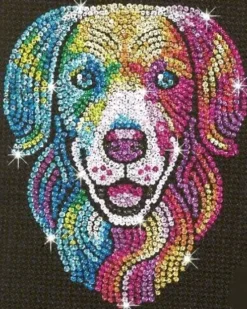 Sequin Art - Hund - 25 X 34 CM