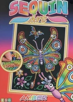 Sequin Art - Sommerfugl - 25 X 34 CM