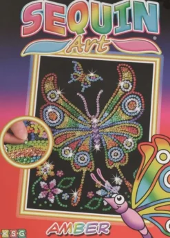 Sequin Art - Sommerfugl - 25 X 34 CM