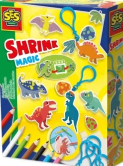 Ses Creative - Krympeplast - Dinosaur Nøgleringe - S14294