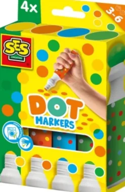 Ses Creative - Priktusser - 4 Farver Xxl - S14600