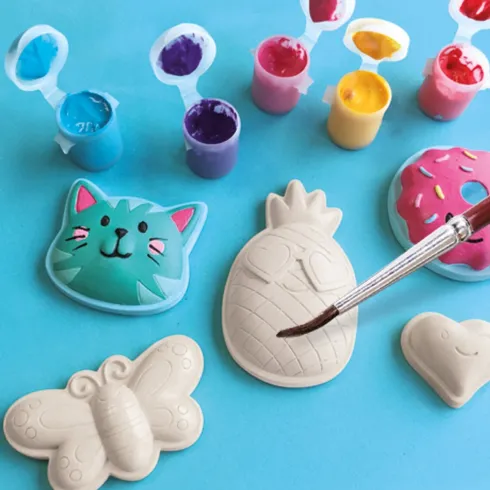 Ses Creative - Støb Og Mal Sæt Til Børn - Glade Figurer