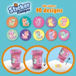 Ses Creative - Stempel Med Klistermærker - Fantasidyr