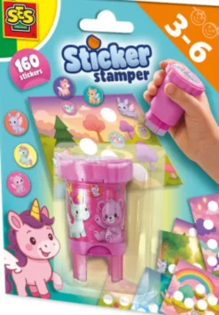 Ses Creative - Stempel Med Klistermærker - Fantasidyr