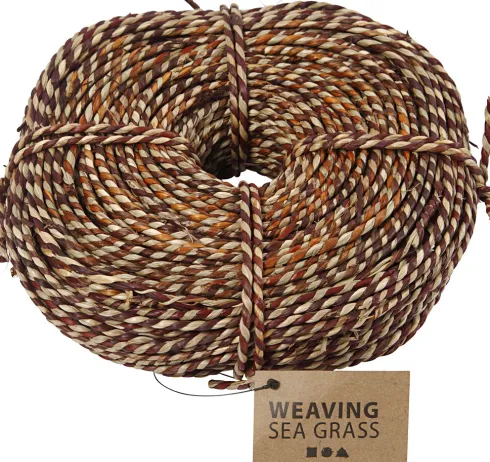 Søgræssnor - Tykkelse 3,5-4 MM - Brun - 500 G/ 1 Bundt