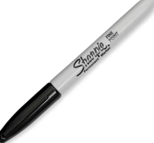 Sharpie - Permanent Markers Fin Spids - Sort - 12 Styk