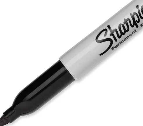 Sharpie - Permanent Markers Fin Spids - Sort - 12 Styk