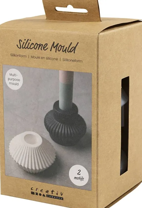 Silikoneform - Rillede Lysestager