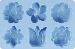 Silikoneform Til Beton Gips Sæbe MM - Blomster