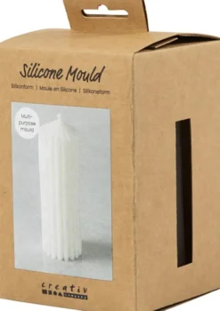 Silikoneform Til Lys Og Andet - Rillet Cylinder