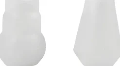 Silikoneform - Vase Og Lysestage - H 7,5 CM - Ø 5,5 CM - Mat Transparent - 2 Stk