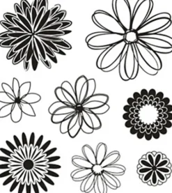 Silikone Stempler - Blomster - 11X15,5 CM