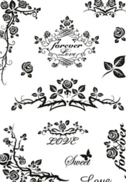 Silikone Stempler - For Evigt - 11X15,5 CM