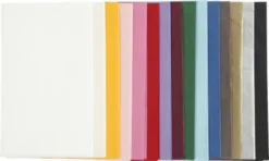 Silkepapir - Farvet - 50X70 CM - Forskellige Farver - 15X2 Ark