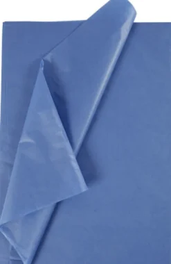 Silkepapir - 50X70 CM - 14 G - Blå - 25 Ark