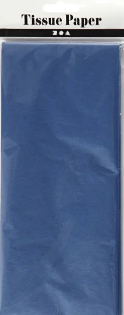 Silkepapir - 50X70 CM - 14 G - Blå - 10 Ark
