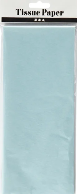 Silkepapir - 50X70 CM - 14 G - Lyseblå - 10 Ark