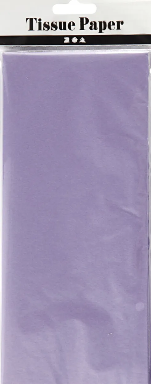 Silkepapir - 50X70 CM - 14 G - Lys Lilla - 10 Ark