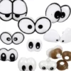 Sjove Øjne - Str. 2-3 CM - 200 Assorterede