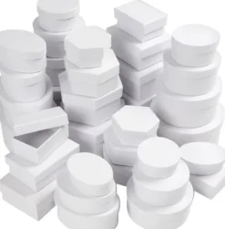 Æsker - Ø 5,5-16 CM - Hvid - 168 Stk. - Assorteret