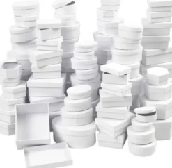 Æsker - Ø 5,5-16 CM - Hvid - 168 Stk. - Assorteret
