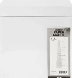 Æsker - Firkantede - H 7,5+10+13+15+18+20+23 CM - Hvid - 7 Stk