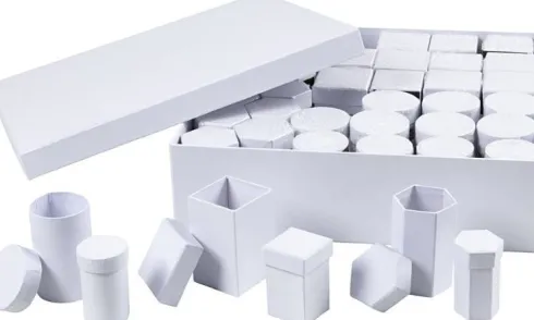 Æsker - H 7+9 CM - Str. 4,5+6 CM - Hvid - 36 Sæt