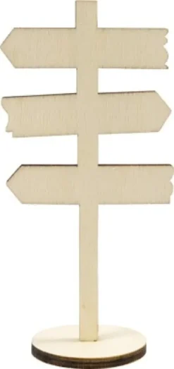 Skilt På Fod - H 12 CM - B 6 CM - 1 Stk