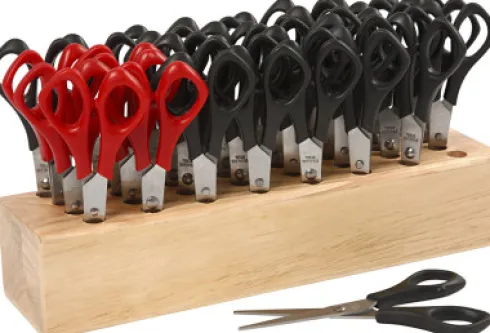 Skolesakse Med Holder - Højre Og Venstre - L 14 CM - Rund