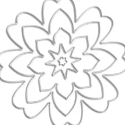 Skæreskabelon - Blomst - Ø 0,5-8 CM