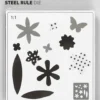 Skæreskabelon - Blomster - Str. 14X15,25 CM - Tykkelse 15 MM
