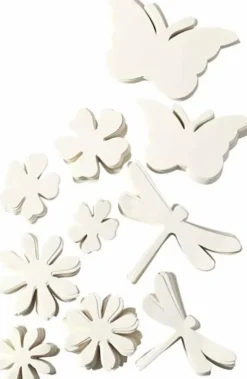 Sommerfigurer - Str. 4,5-12 CM - 240 G - Hvid - 362 Stk
