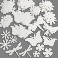 Sommerfigurer - Str. 4,5-12 CM - 240 G - Hvid - 362 Stk