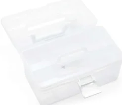 Sortimentskasse Med Indsats - Klar Plast - 25,5X13,5X14,5 CM