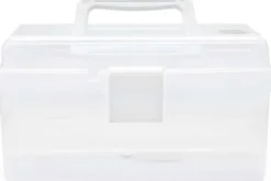 Sortimentskasse Med Indsats - Klar Plast - 25,5X13,5X14,5 CM