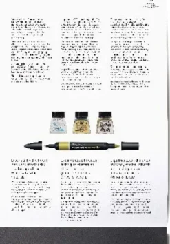 Sort Tegnepapir - A4 - 25 Sider - Mixed Media Black - Winsor & Newton