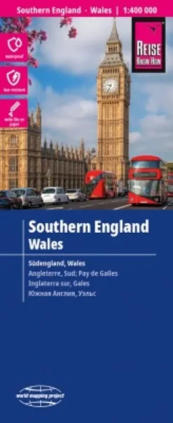 Southern England, Wales, World Mapping Project - Reise Know-How