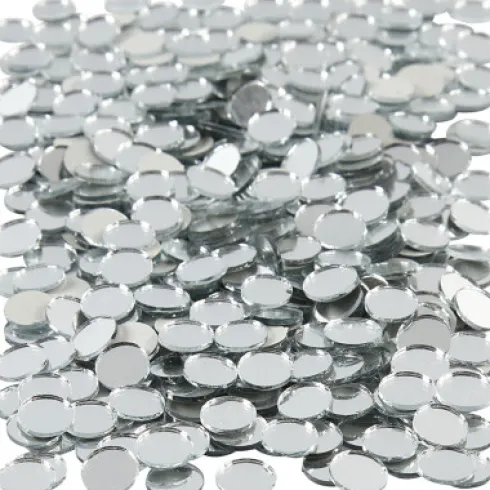 Spejlmosaik - Rund - Ø 10 MM - Tykkelse 2 MM - 500 Stk