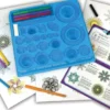Spirograph Sæt - Spiral Tegnesæt Med Tusser - 30+ Dele